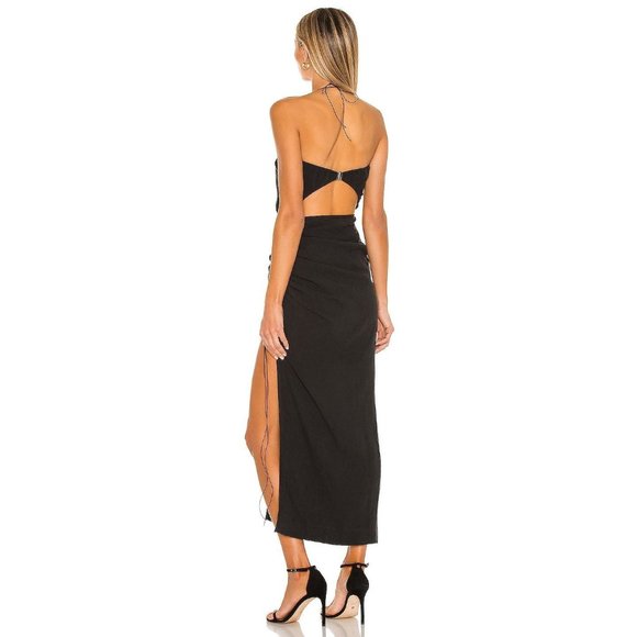 NEW Size 1 / S Natalie Rolt Aston Dress in Black REVOLVE MSRP $502 - Picture 3 of 6
